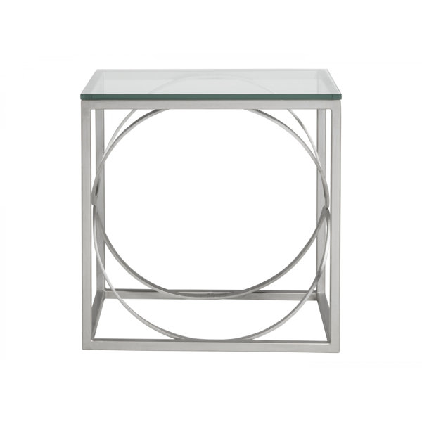 Artistica Ellipse Glass Top Frame End Table Wayfair Canada